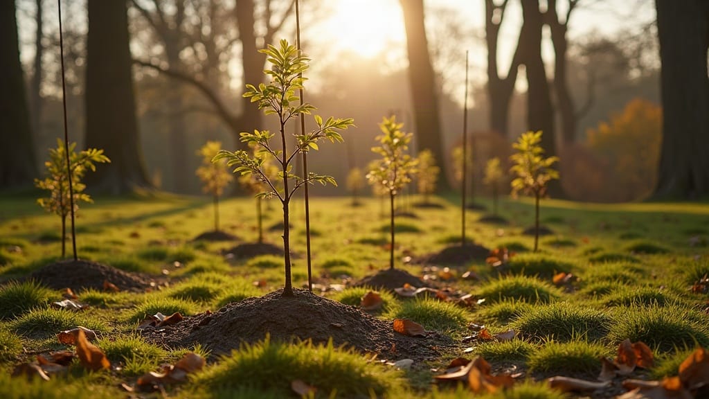 Twenty American Chestnuts Went Back into the Ground at the Bronx Zoo