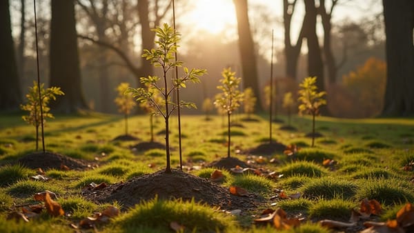 Twenty American Chestnuts Went Back into the Ground at the Bronx Zoo